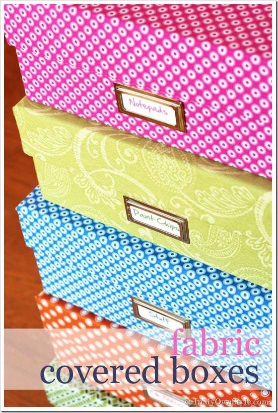 Fabric Covered Box Tutorial {InMyOwnStyle.com}
