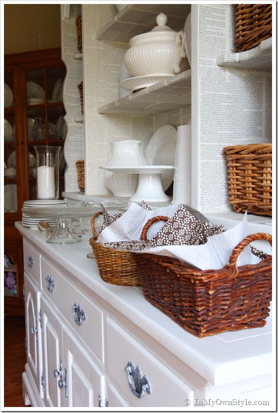 Thanksgiving sideboard