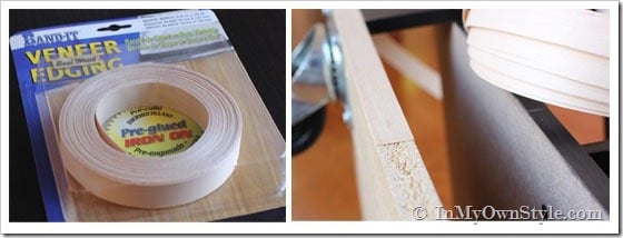 How to add wood veneer Edging to the sides of particle board or any wood.