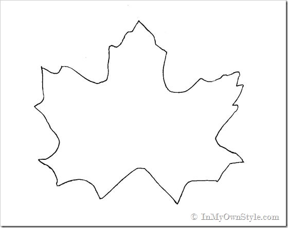 leaf pattern for fall place card