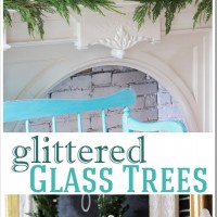 How to add glitter to glass to decorate for Christmas