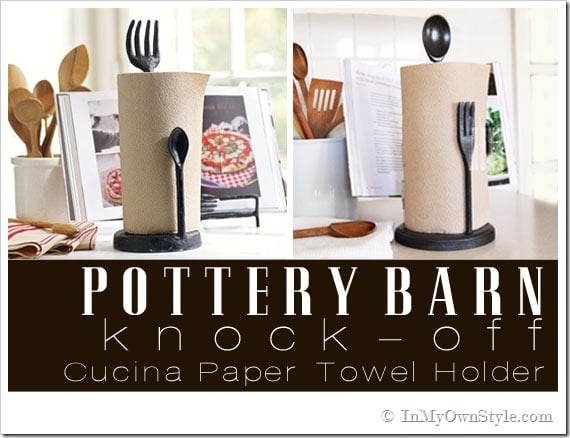 Knock-off-Potttery-Barn-Cucina Paper Towel Holder