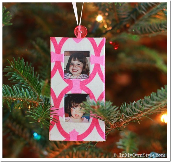Handmade Christmas Ornaments-made from fabric scraps