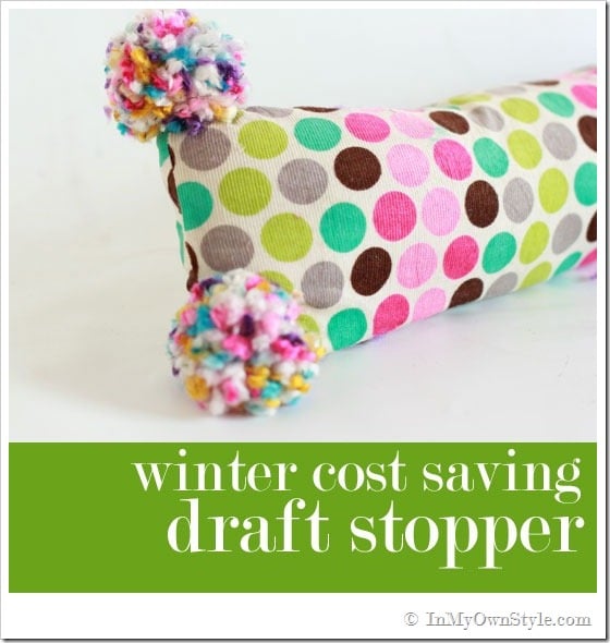 Save-money-on-heating-bills with a draft stopper