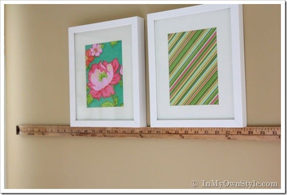 How to hang wall art straight