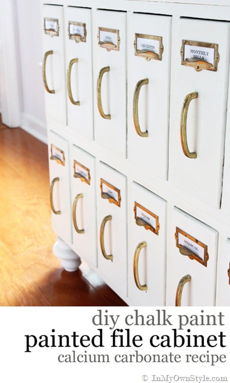 Before and After Furniture Makeover using DIY Chalk Paint