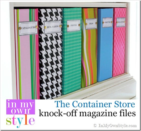 Organizing Ideas How to make your own Container-Store-Magazine-File