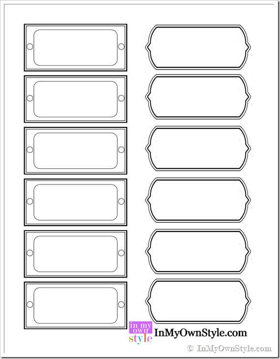 Free Printable Magazine File Labels { inmyownstyle-com}