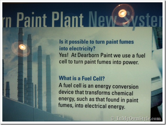 Paint fumes into energy
