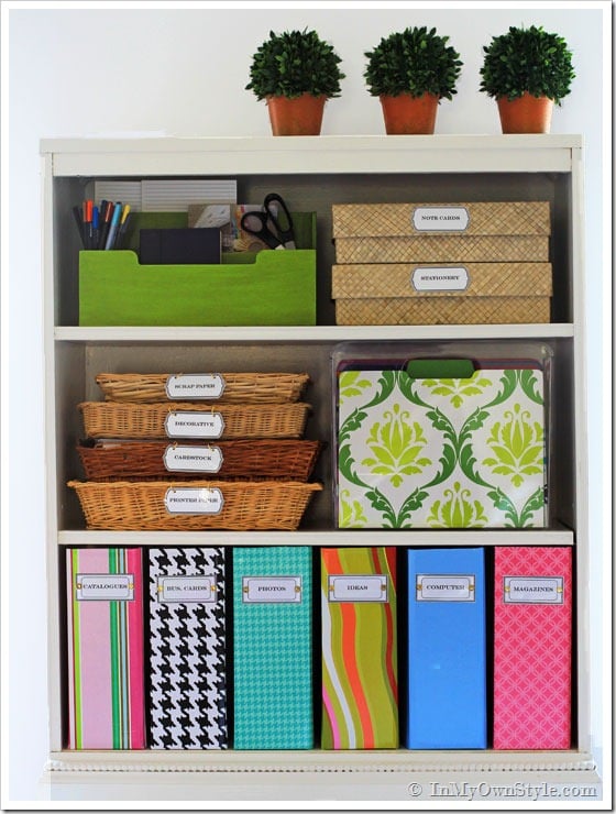 office shelf styling