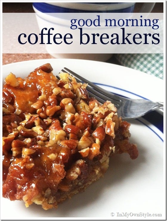 Coffee-Breaker-cut and on a white plate waiting to be eaten