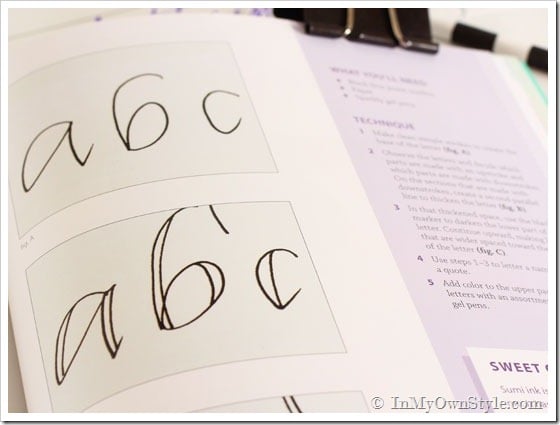 basic hand lettering idea for chalkboards