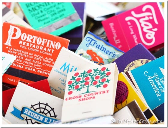 Matchbook-Collection-Display ideas
