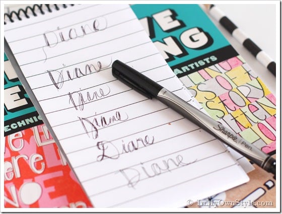 Pretty handwriting samples