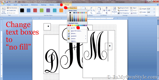 Microsoft Word Monograms