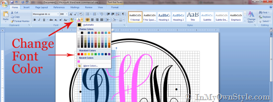 How to make Monograms