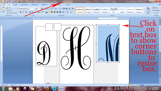 How To Create a Monogram Using MS Word