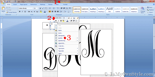 How to move text boxes in Microsoft Word