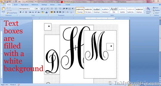 How to make transparent text boxes in Microsoft Word