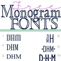 Free Monogram Fonts