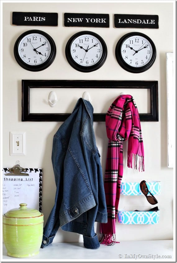 Mudroom-Organizing-Ideas using Command Brand Products
