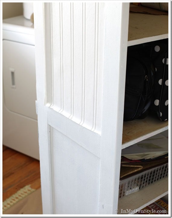 Bead board-Wallpaper on furniture