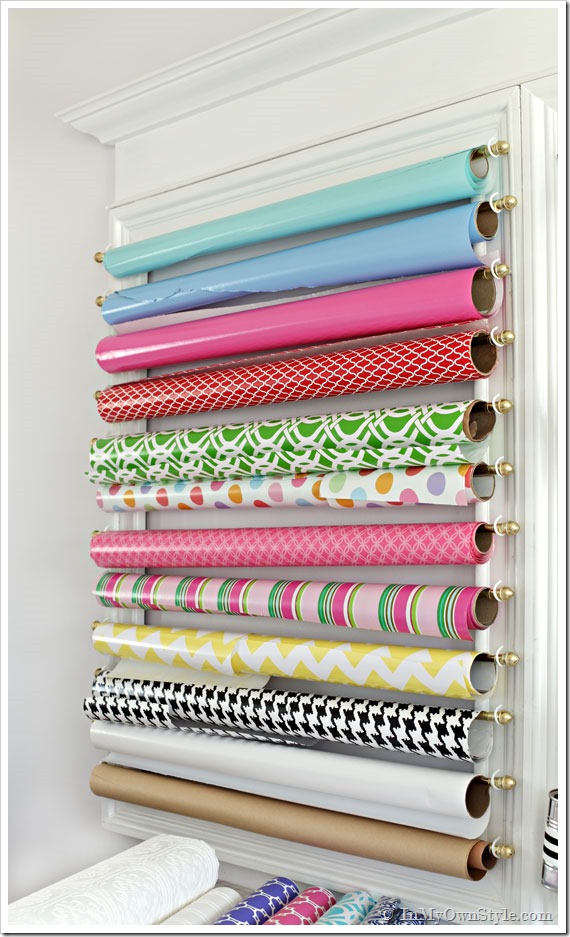 How-to-organize-rolls-of-gift-wrap