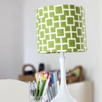 How to cover a lampshade with fabric
