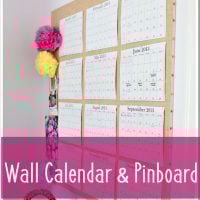 DIY Wall Calendar and Planner Pin Board