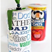 Creative ways to use an oatmeal container as a gift box