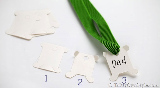 Father's Day Gift tags for Kids to make.