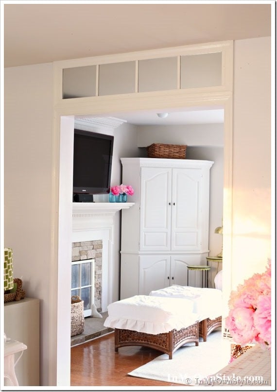 How to make a faux door or window transom