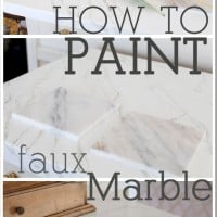 How to paint faux carrara marble