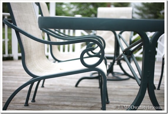 painting metal outdoor furniture techniques