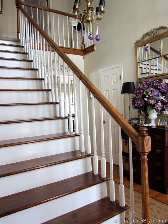 Staircase makeover after