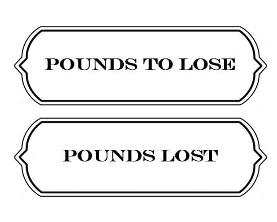 Pounds-Lost-Free Printable Labels