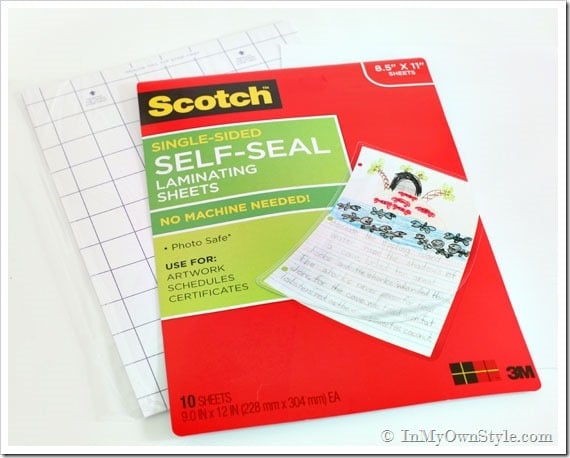 Self seal laminating sheets