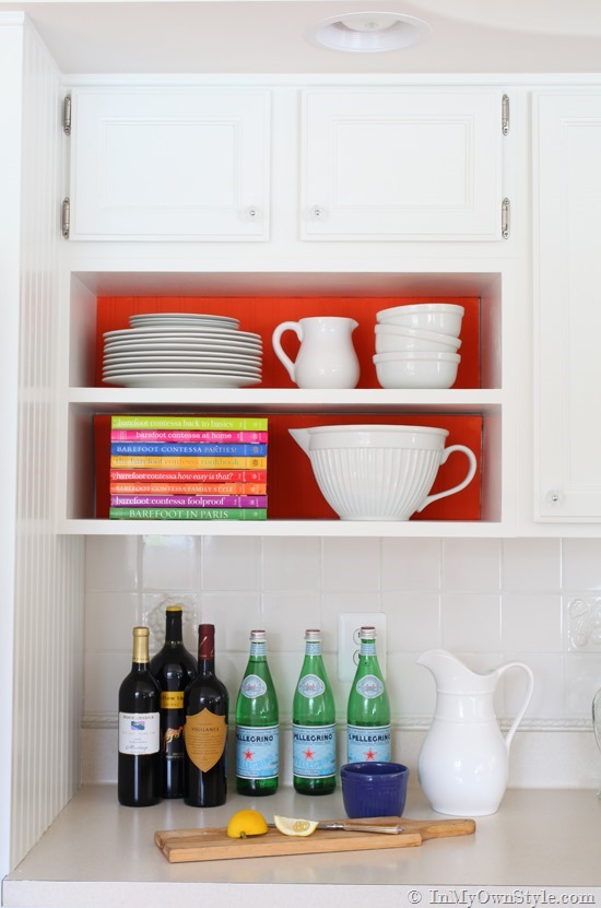 Decorating-with-color from the dollar store