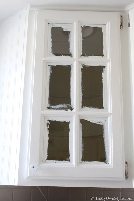 How-to-paint-a-glass-cabinet-door