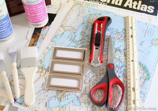 Decorating-with-Maps-and-decoupage
