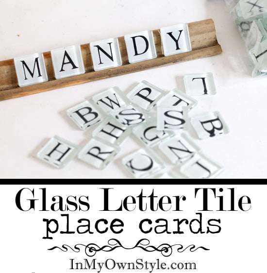 white glass Scrabble tiles