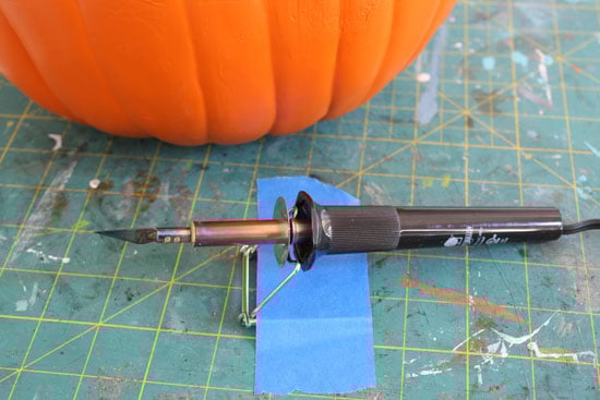 How to carve a pumpkin with a hot knife