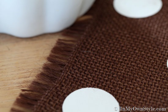 Burlap-and-White-Polka-Dot-Table-Runner