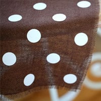 Polka Dot No Sew Table Runner