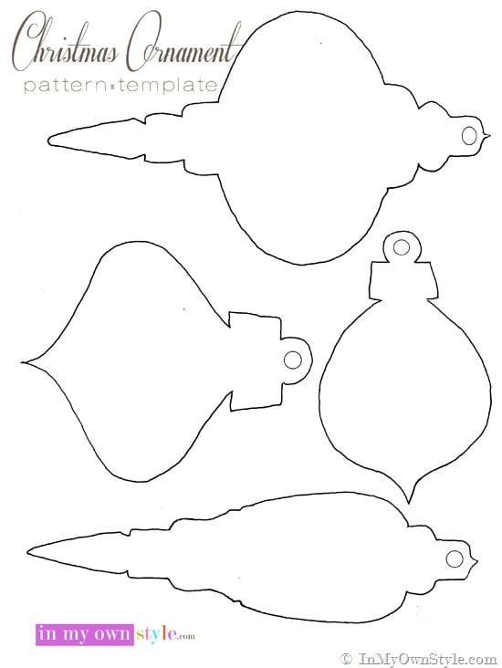 free printable Christmas ornaments