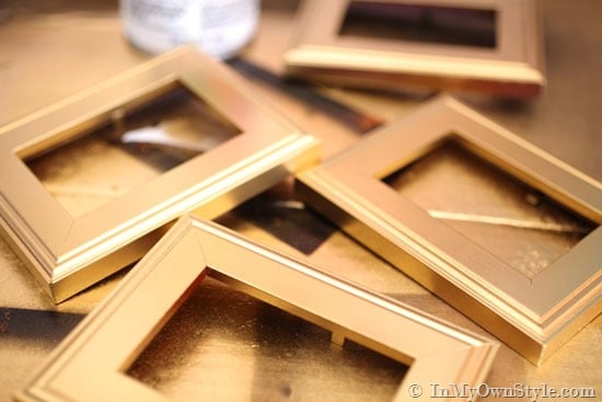 File-cabinet-makeover-Spray-paint-frames-gold