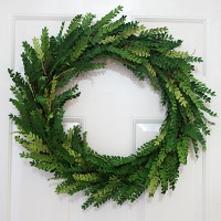 How to make a paper boxwood wreath