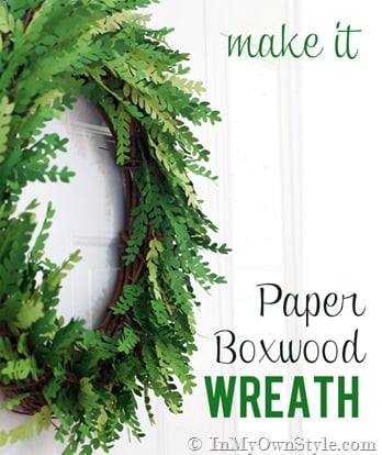 How-to-make-a-paper-boxwood-wreath