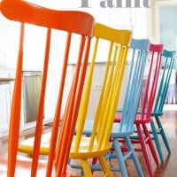 Painted furniture makeover using spray paint. What is the best brand of spray paint to use to paint furniture. I tried several out on these chairs and found the best brand to use.