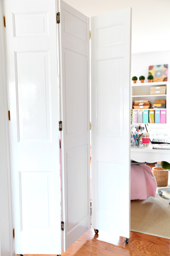 DIY Rolling Door Tutorial for Bifold doors